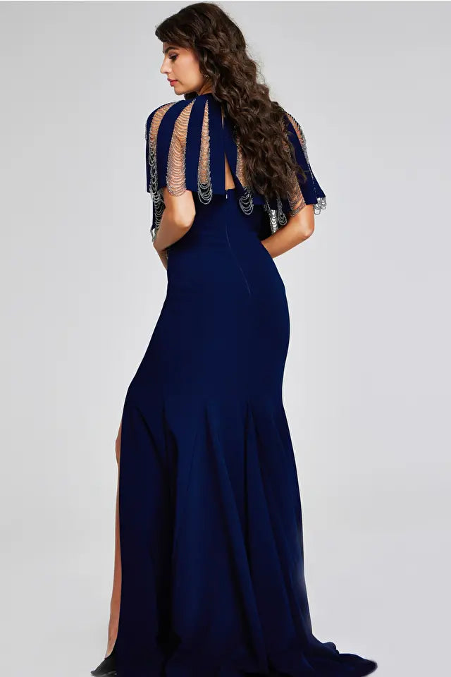 Jovani Evenings Dress 37386 Light-Blue / 8 Jovani Evenings Dress 37386 Light-Blue / 8