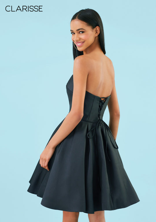 Clarisse 3917 Strapless Plunging Cocktail Dress