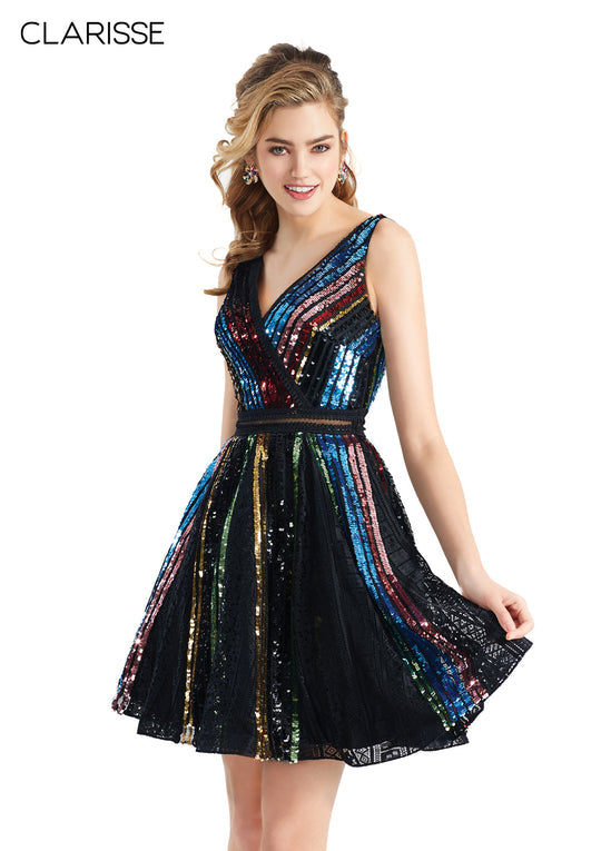 Clarisse 3948 Sequin Cocktail Dress