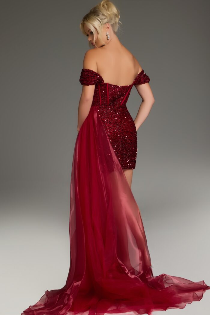 Jovani 39632 Dress Burgundy / 0