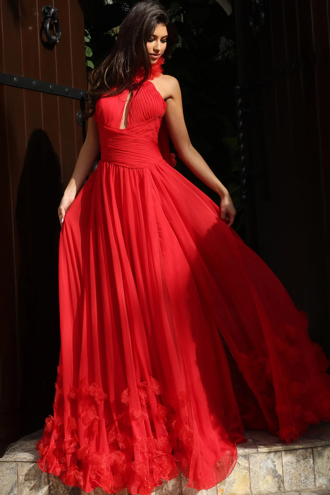 jovani halter top dress Beaded Halter Neck Dress 29495