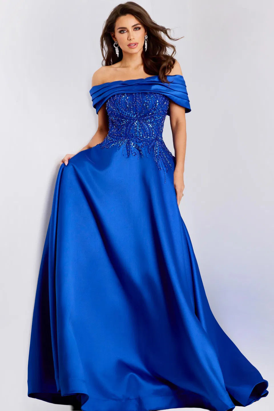 blue maxi dress strapless Natalia Blue Ombre Strapless Maxi Dress - S Size - Women's Dresses main image 1