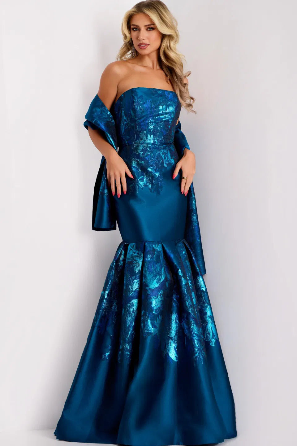 best evening dress style for plus size Jovani 45614 Dress