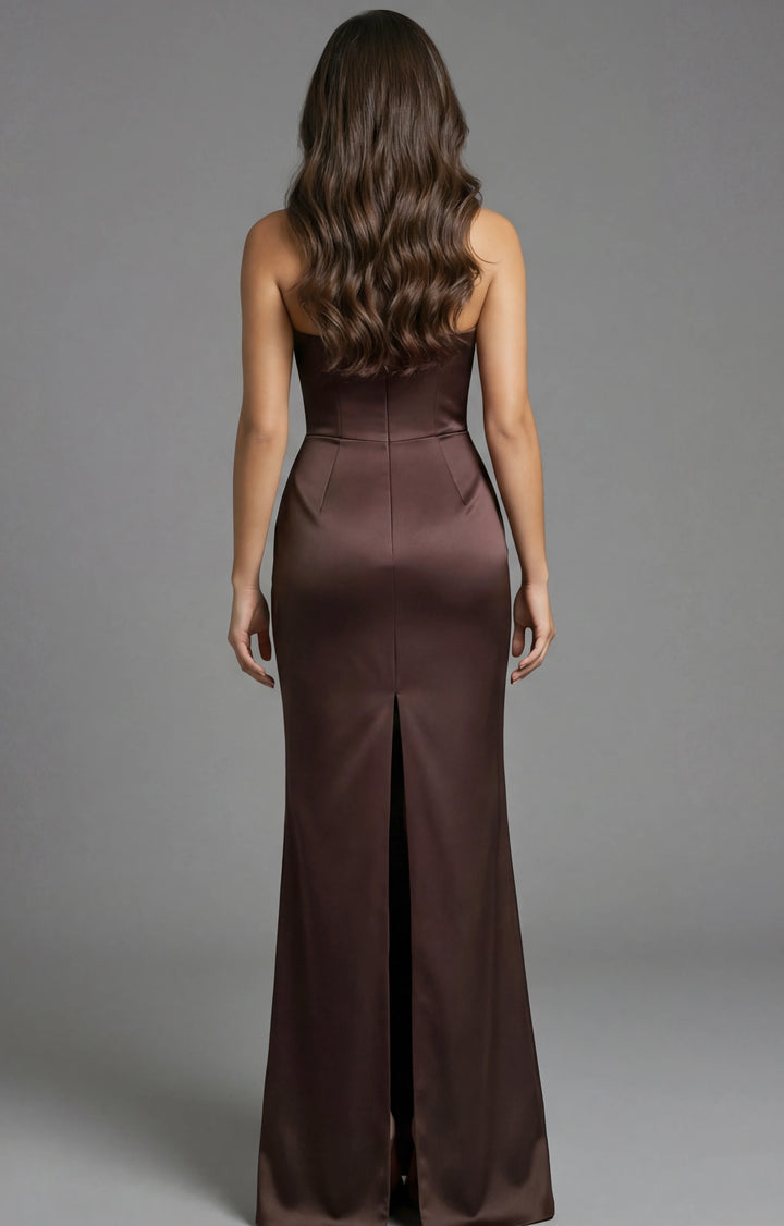Jovani 45945 One Shoulder Draped Satin Gown - FOSTANI.com
