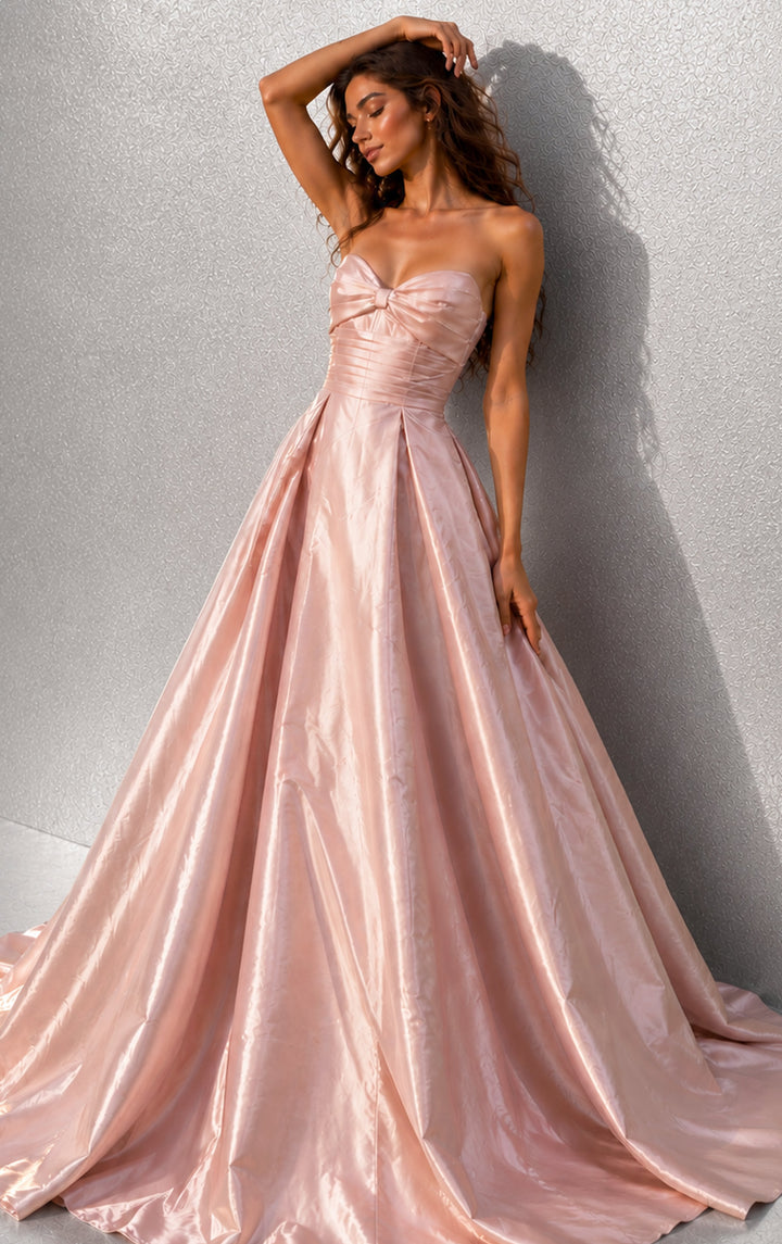 Jovani 49571 covered button back detail