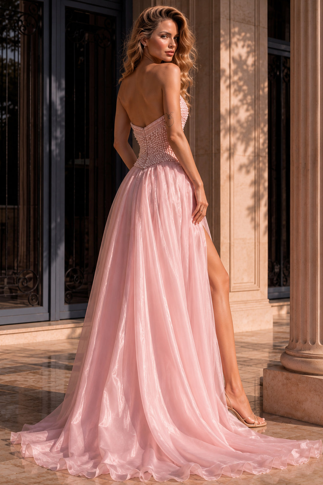 Jovani 49822 Strapless Sweetheart Sleeveless Beaded Corset Prom 2026 Dress