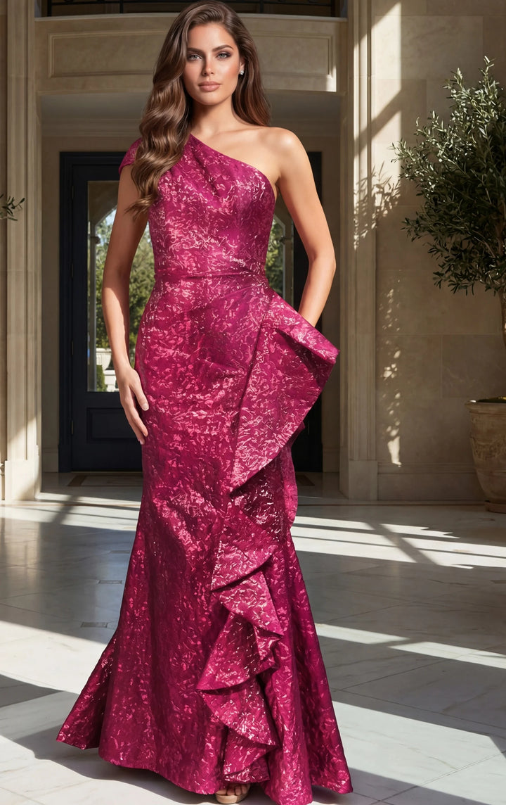 Jovani 52736 Mermaid Gown with Ruffle - FOSTANI.com