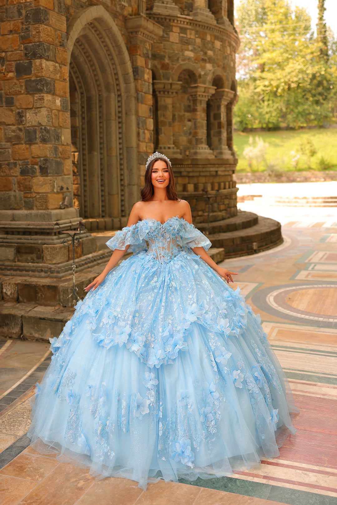 Amarra 54230 Dress Light Blue / 16 Amarra 54230 Dress Light Blue / 16