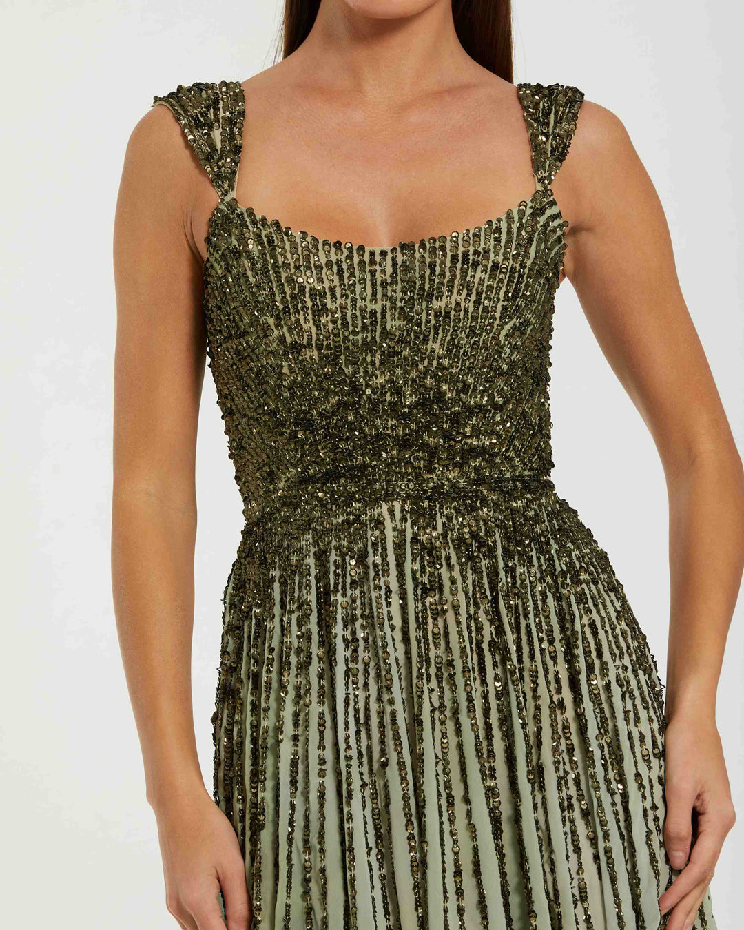 Mac Duggal 6205 Sleeveless Sequin A Line Ombre Dress Mac Duggal 6205 Sleeveless Sequin A Line Ombre Dress