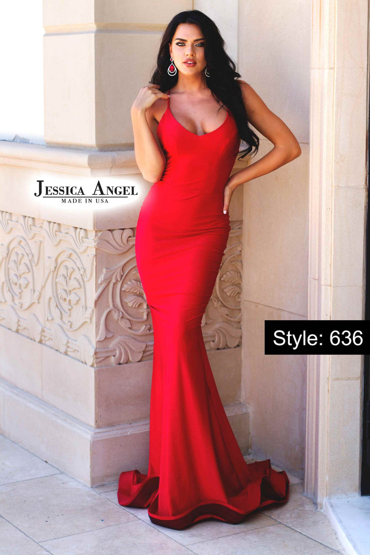 Jessica Angel 636 mermaid gown front view 2