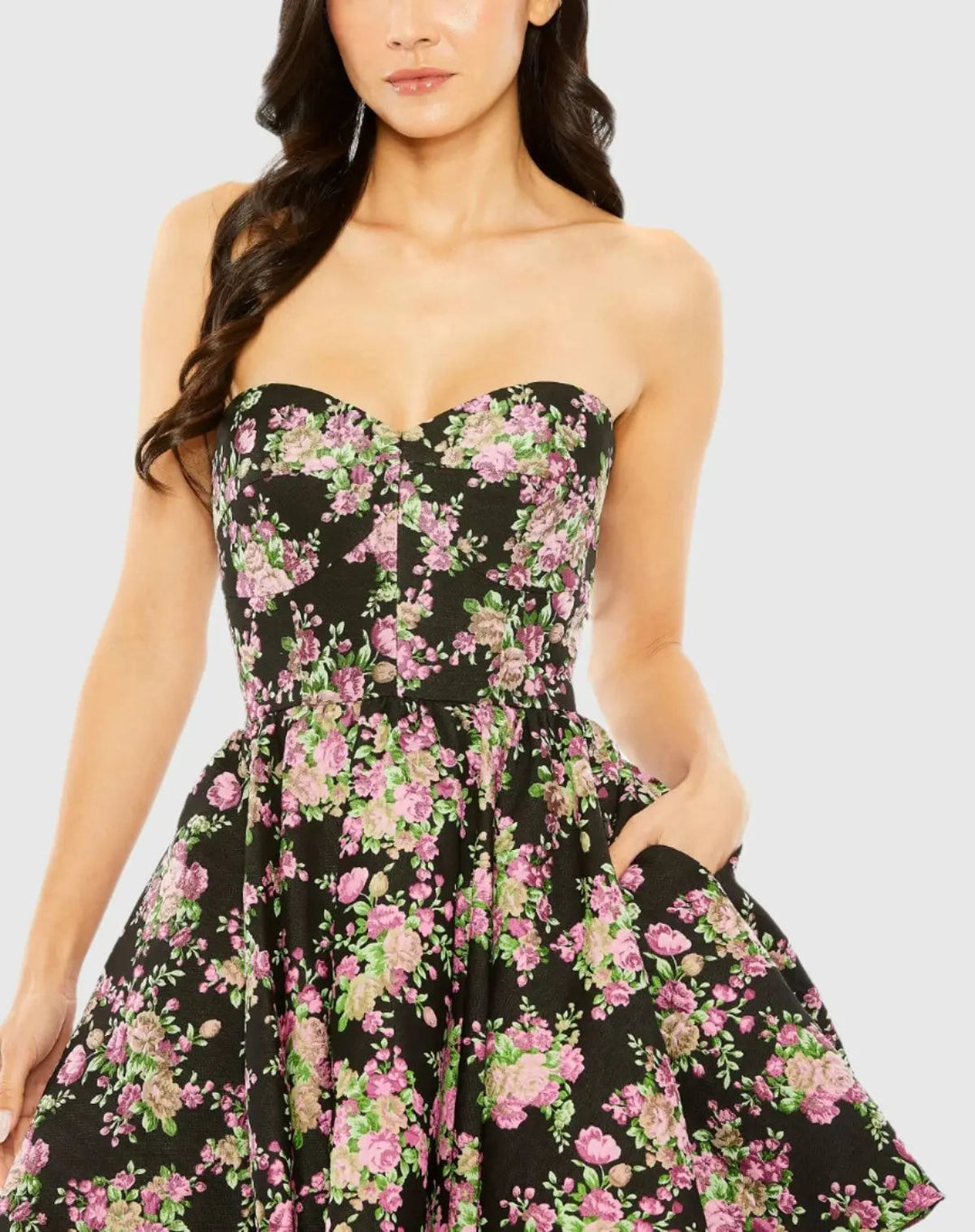 brocade mini dress Rouxley VICI 92% Polyester 8% nylon Lining Anika Brocade Mini Dress