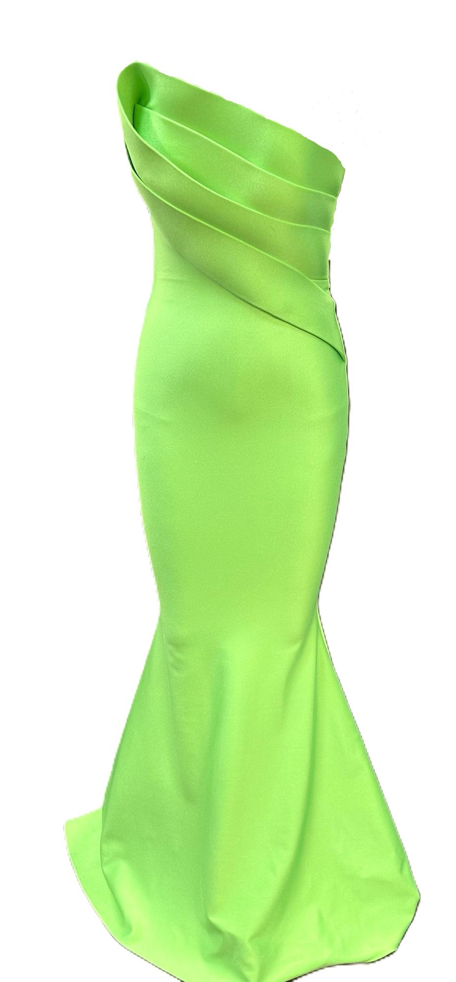 Nicole Bakti 7082 Dress 2 / Apple Green