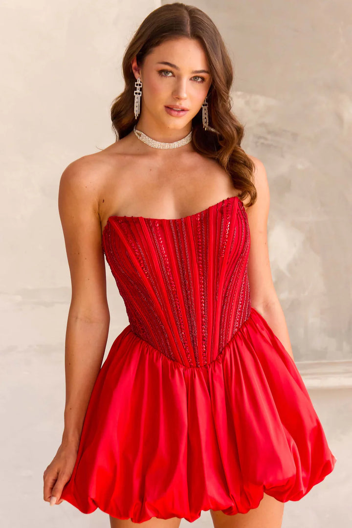 Chandalier 770167 Strapless A-Line Homecoming Dress