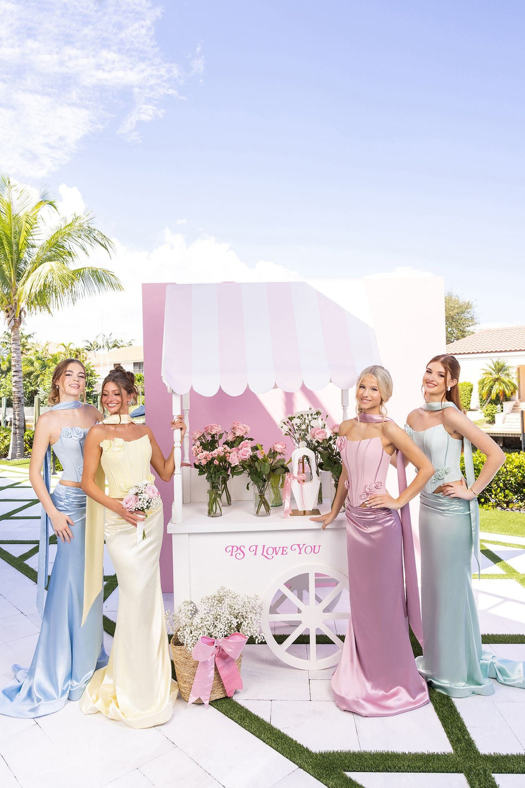 portia and scarlett bridesmaid dresses Portia and Scarlett PS25301 Halter Neck Beaded Prom Dress Blue / 0