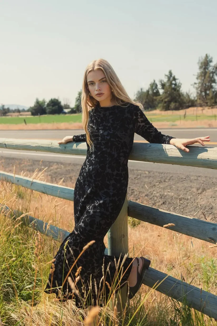 mac duggal black dress - Embroidered Floral One Shoulder A-Line length skirt flows gracefully in a column silhouette Black Jersey One Shoulder Illusion