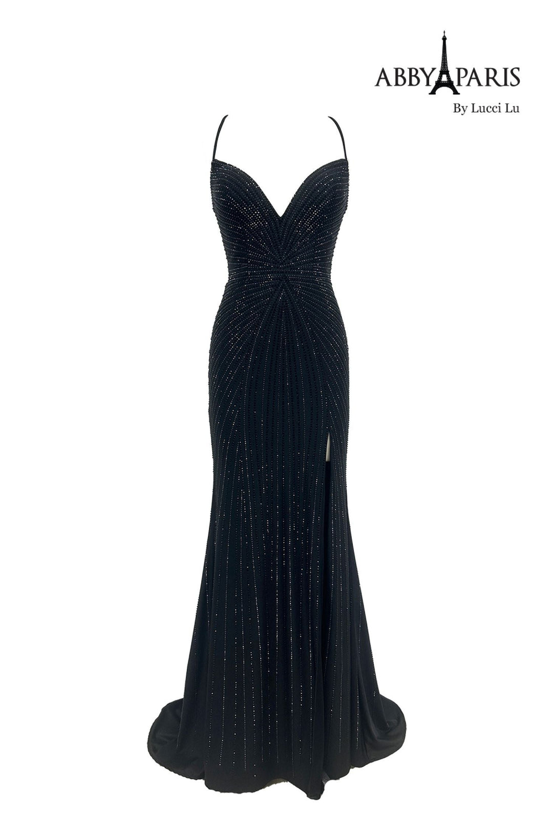 abby paris black dress Abby Paris 90389 Women's Formal Evening & Wedding Guest Dress - Black