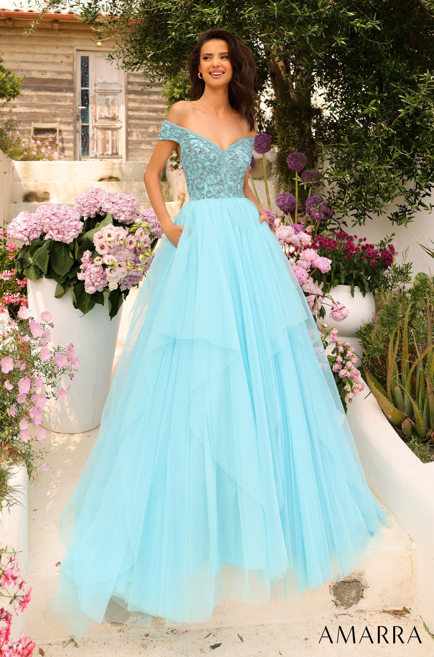 Buy Bold Blue Gown Online in the USA @Mohey - Indo Western for Women