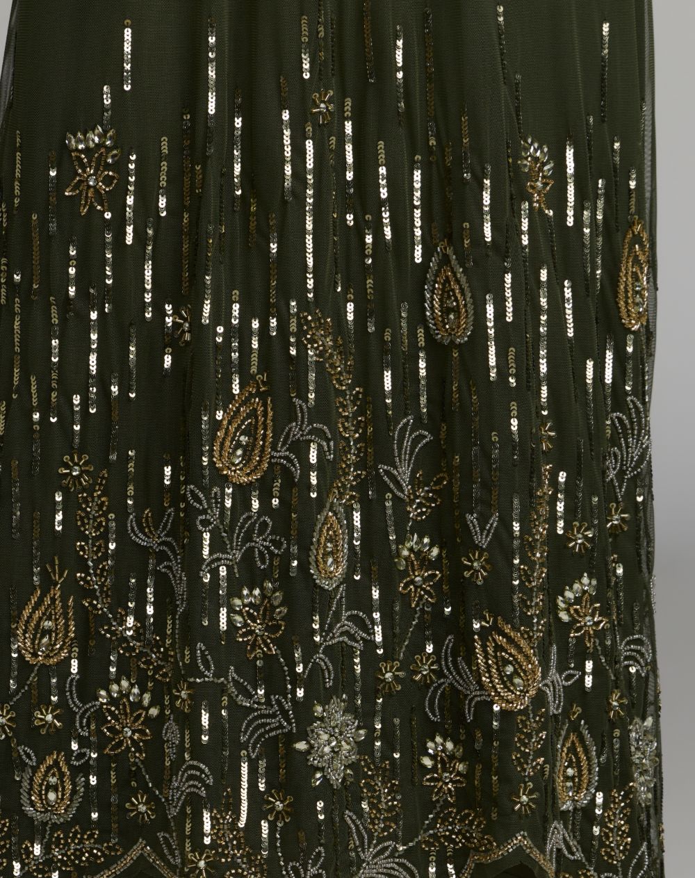 Mac Duggal 9529 Sleeveless Embellished Scallop Hem Trapeze Dress