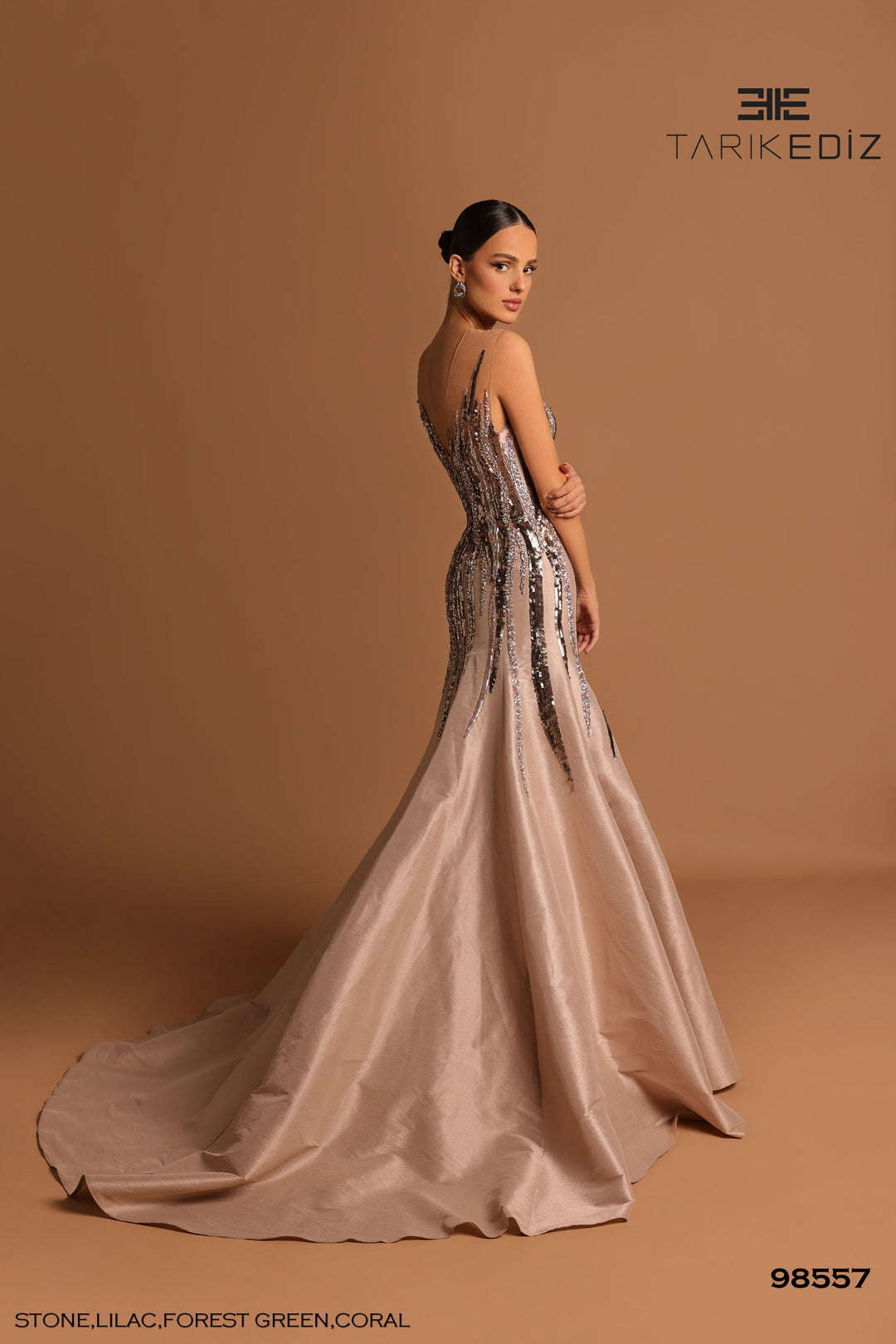 Tarik Ediz 98557 Prom Dress - Stone | NewYorkDress Tarik Ediz 98557 Prom Dress - Stone | NewYorkDress