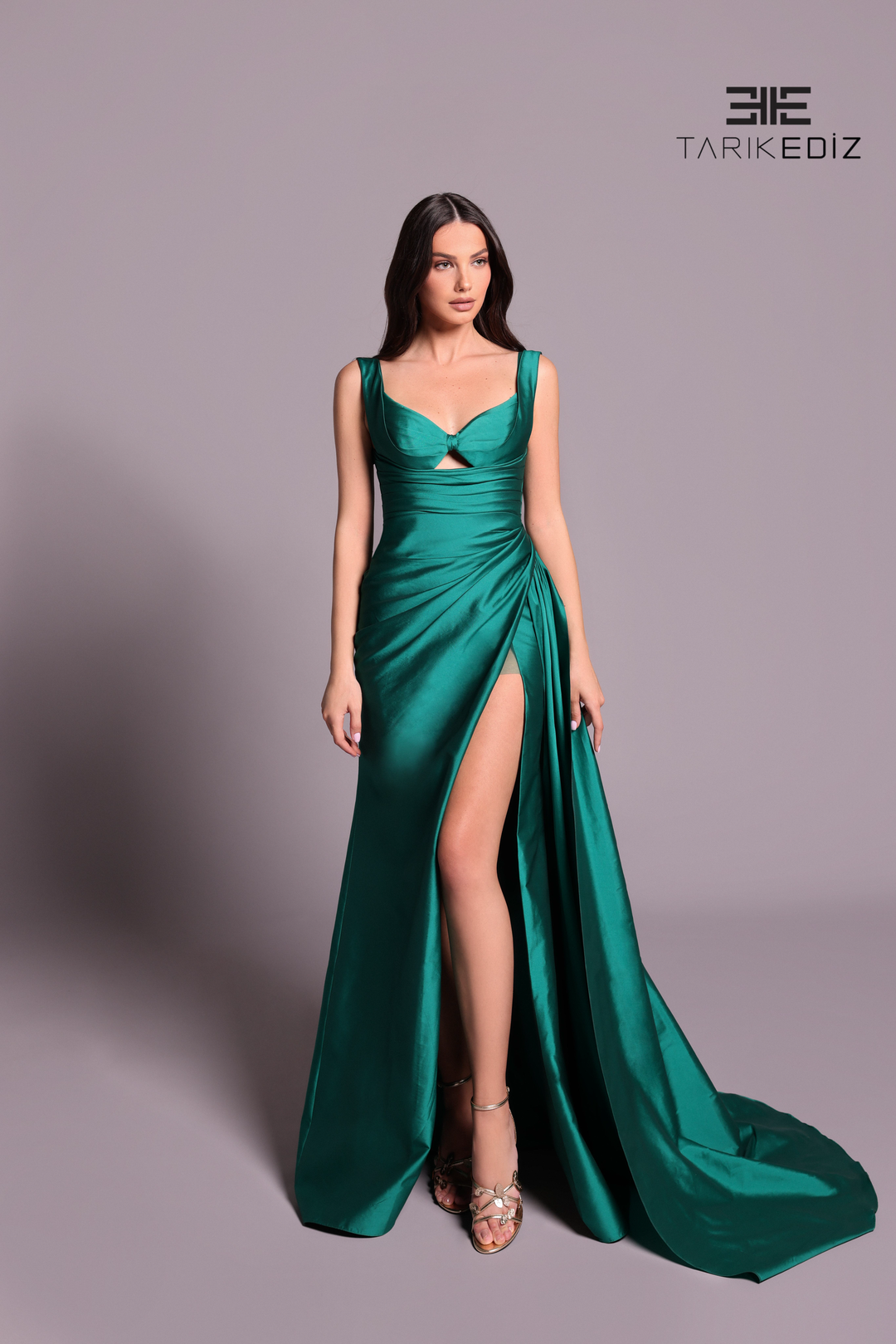 Tarik Ediz 99035 Dress FIRE RED / 2 Tarik Ediz 99035 Dress FIRE RED / 2