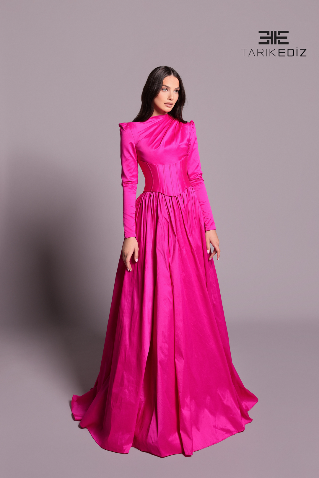 tarik ediz pink dress 53040 RG2 by Tarik Ediz