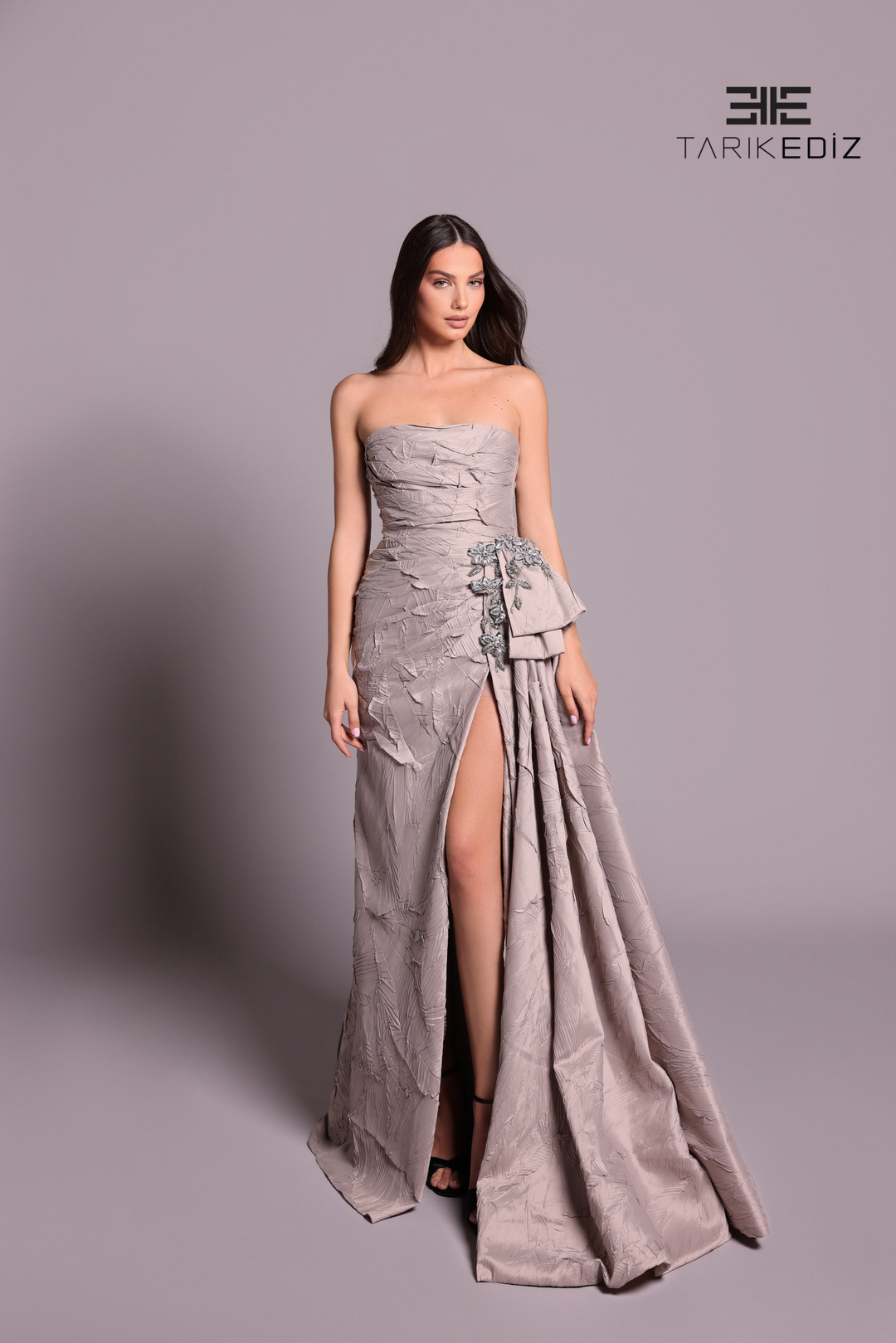 Tarik Ediz 99105 Dress BLUE HAZE / 16 Tarik Ediz 99105 Dress BLUE HAZE / 16