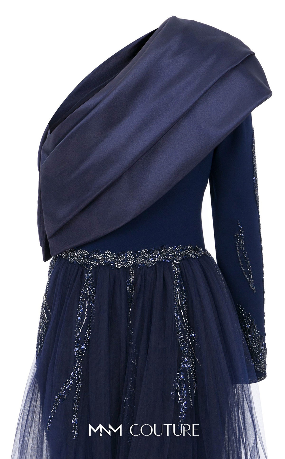 MNM Couture Style B1125 - A Graceful Cascade of Green Elegance - FOSTANI.com