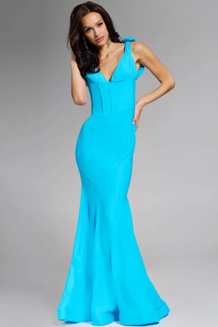 jovani blue dress Jovani D5810 Dress Blue / 8
