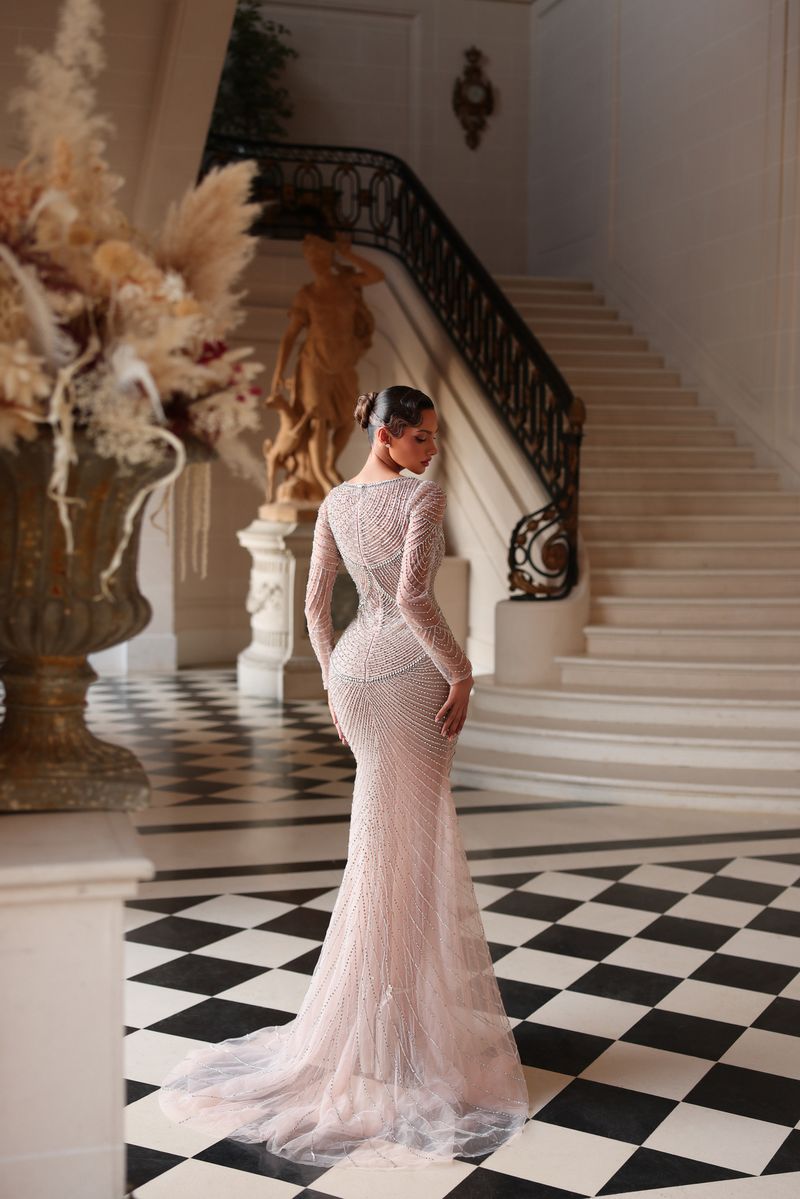 long sleeve dress with slits on both sides Taupe Ribbed Long Sleeve Cut Out Double Slit Dress