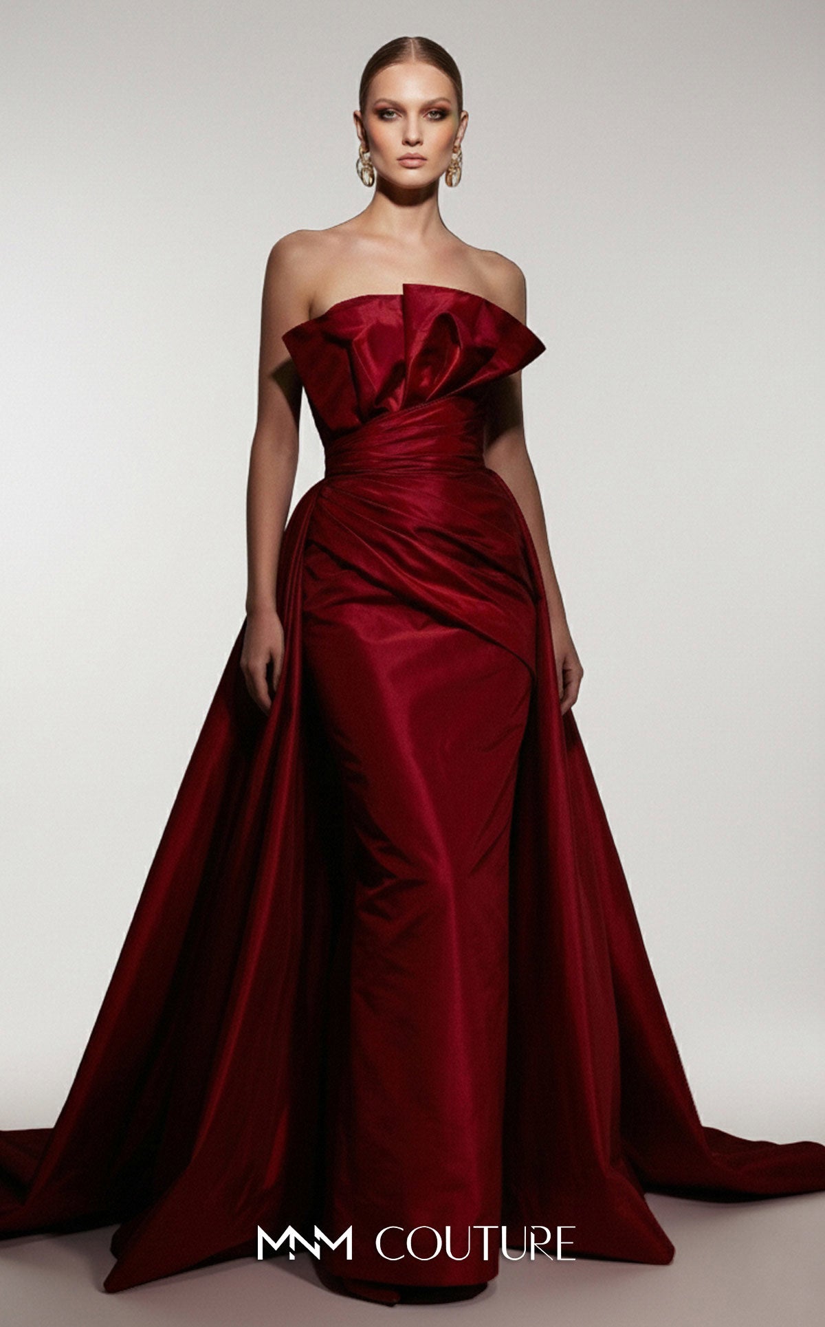 Fouad Sarkis F03006 Sweetheart Sleeveless Corset Bodice Couture Dress