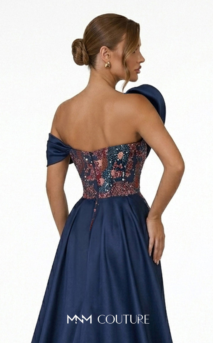Fouad Sarkis F03044 Asymmetrical Sleeveless Corset Couture Dress