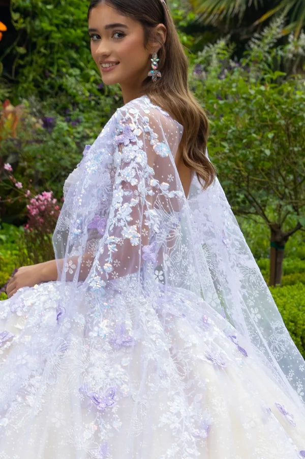 quinceanera dresses purple butterfly Vizcaya by Morilee Metallic Butterfly Quince Dress 89414