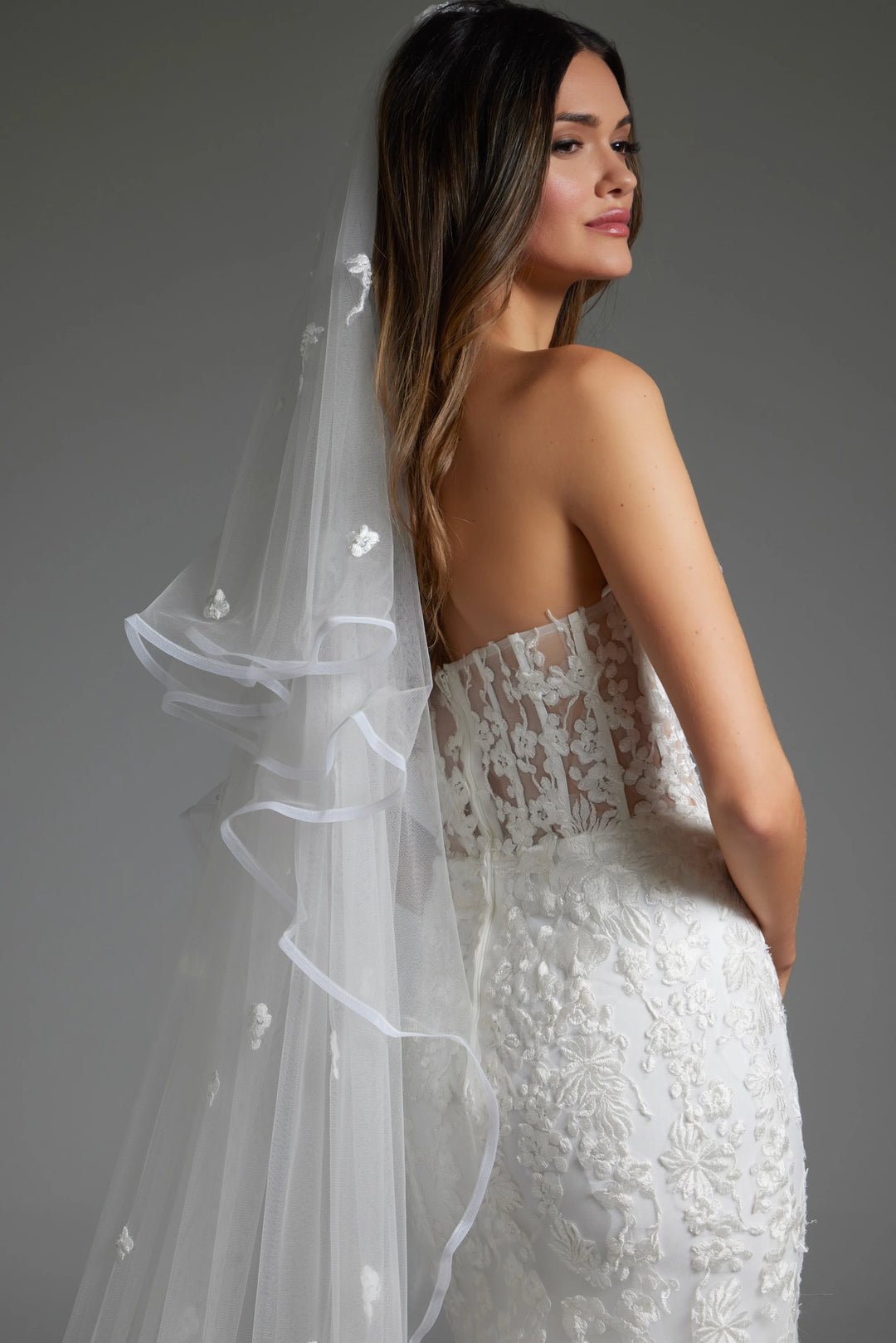 Jovani JB07260 Off White Embellished Mermaid Bridal Dress