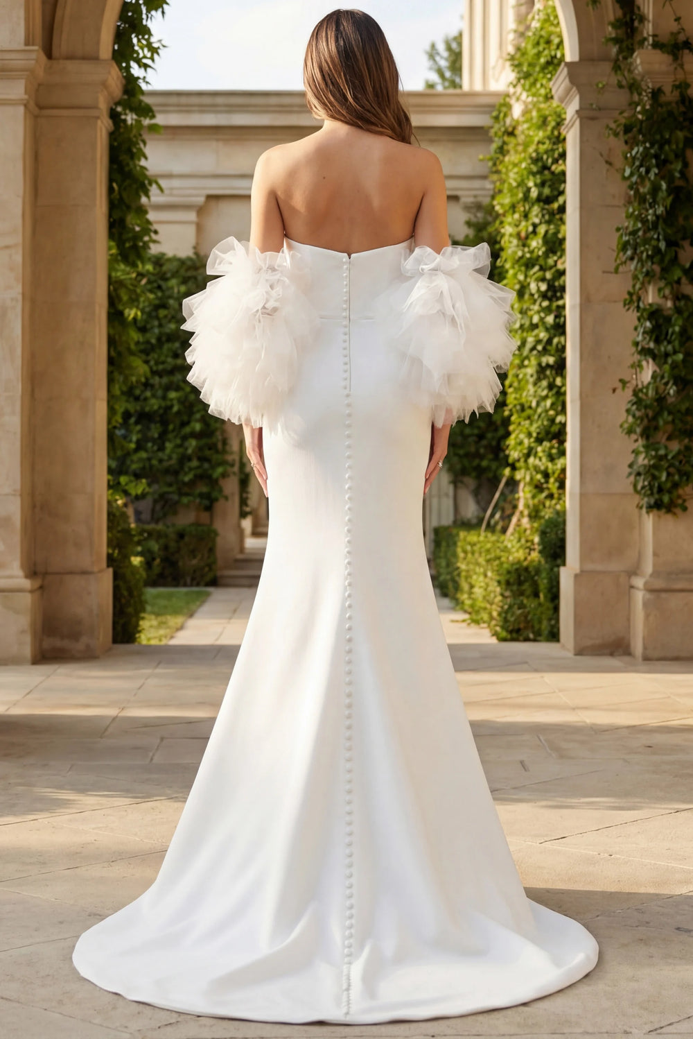 Jovani JB40601 Fitted Puffy Sleeve Dress - FOSTANI.com