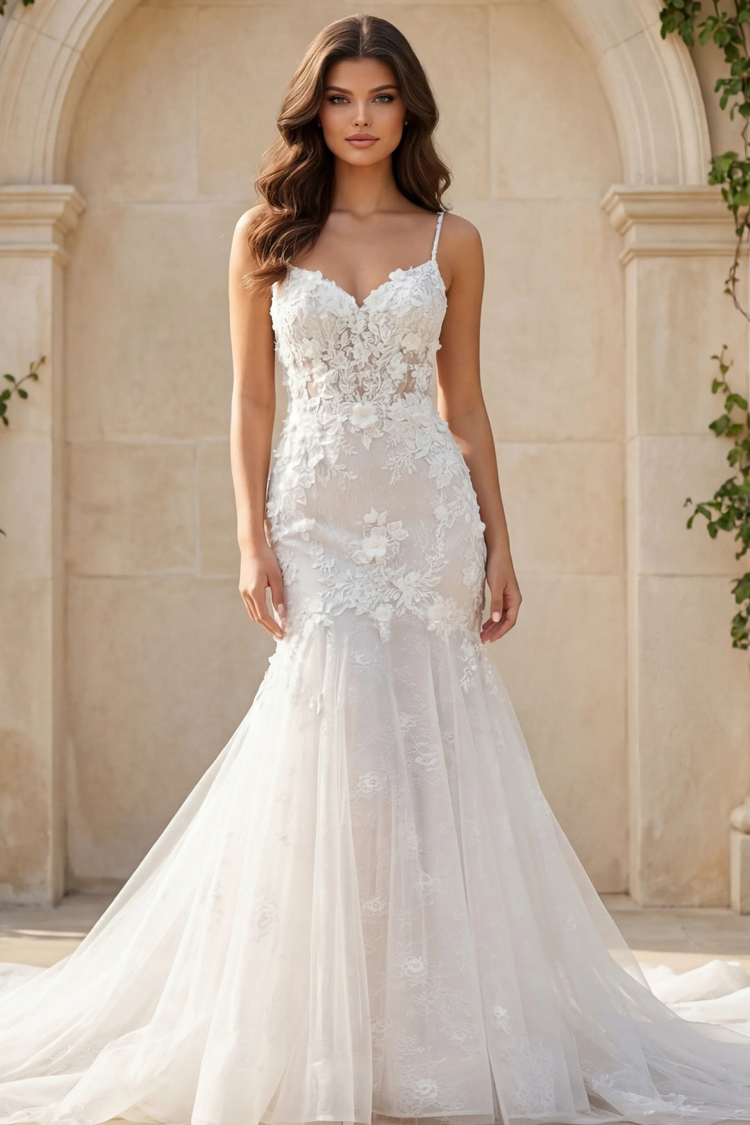 jovani mermaid wedding dresses Sweetheart Floor-Length Lace Wedding Mermaid Trumpet Jovani JB99067