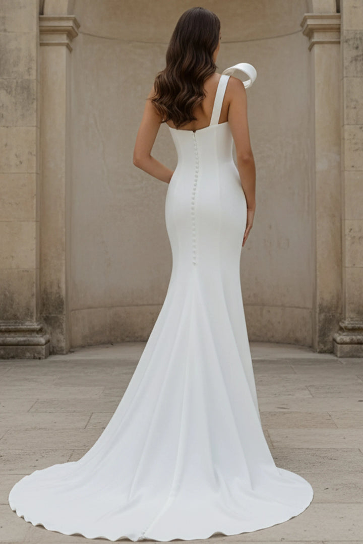 Jovani JB43969 One Shoulder Sculptural Bridal Gown - FOSTANI.com