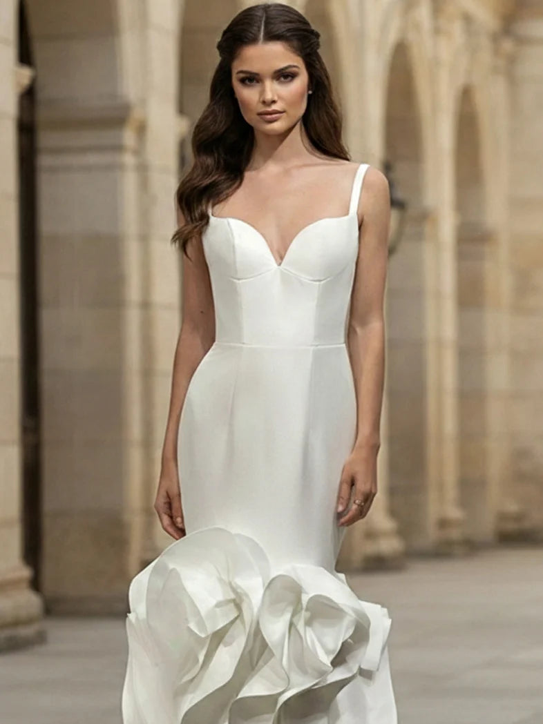 Jovani JB45569 Sweetheart Sleeveless Corset Bridal Dress OFF-WHITE / 10