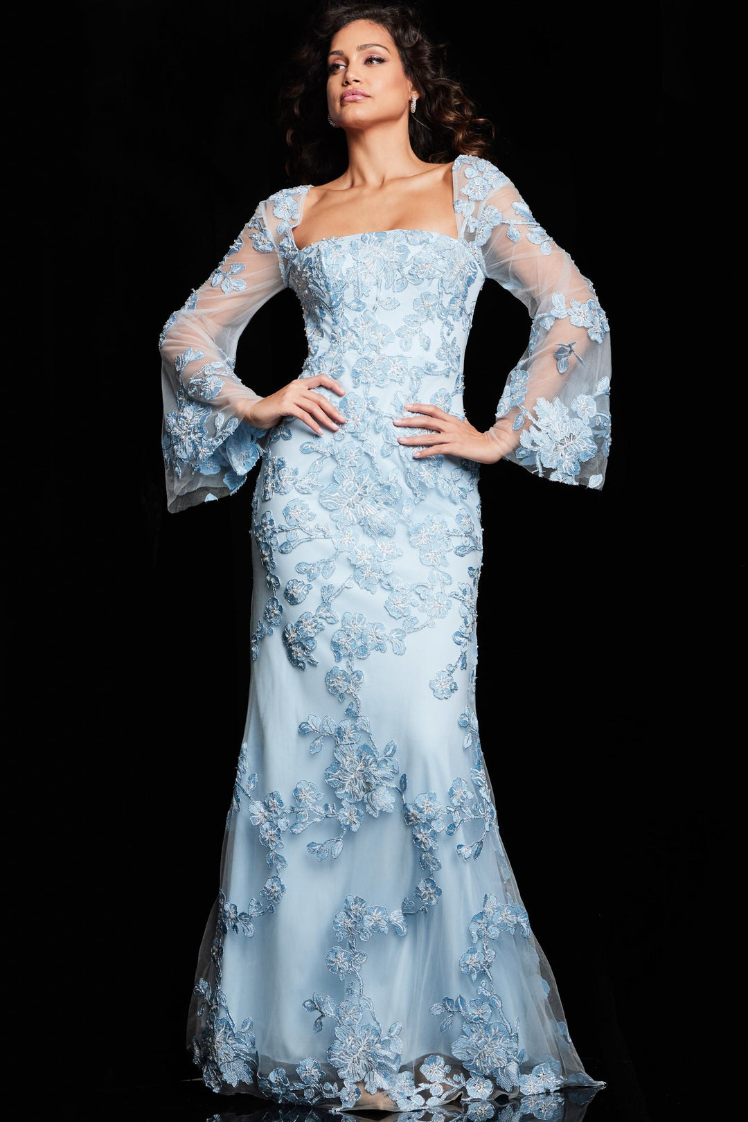 Jovani 220520 Dress Light Blue / 22 Jovani 220520 Dress Light Blue / 22