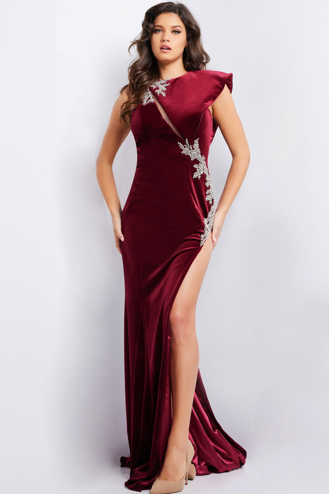 Jovani 37341 Prom Dress - Burgundy | NewYorkDress Jovani 37341 Prom Dress - Burgundy | NewYorkDress