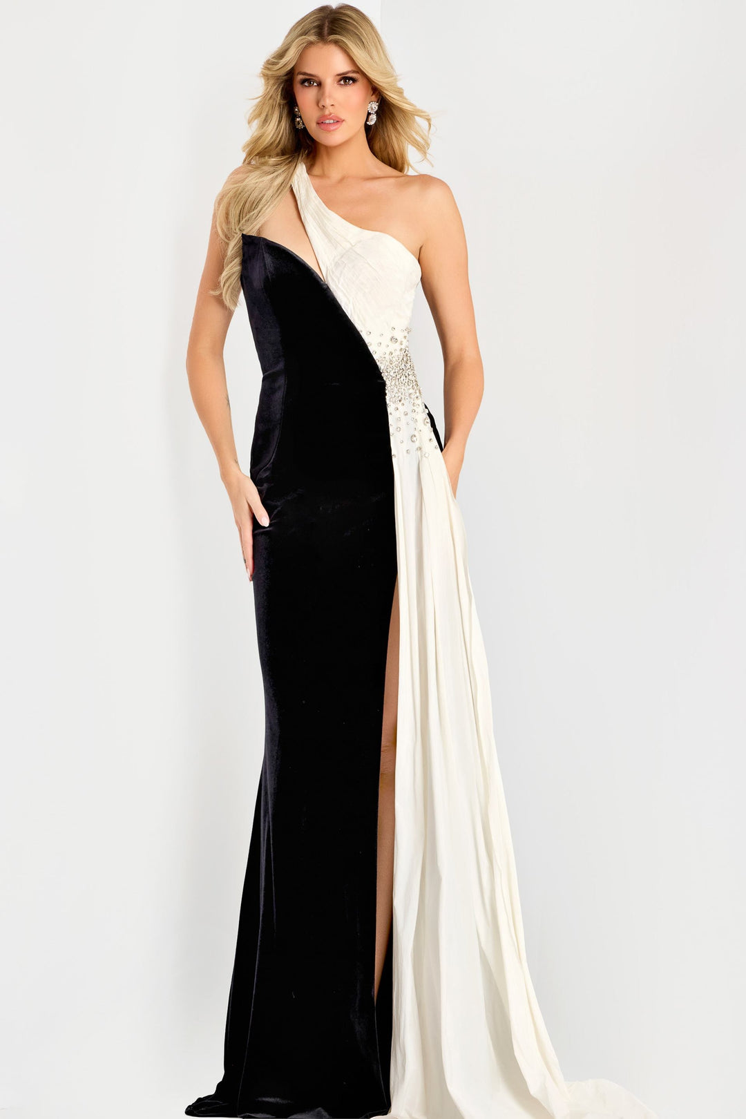Jovani 42140 Dress Black/Fushcia / 8