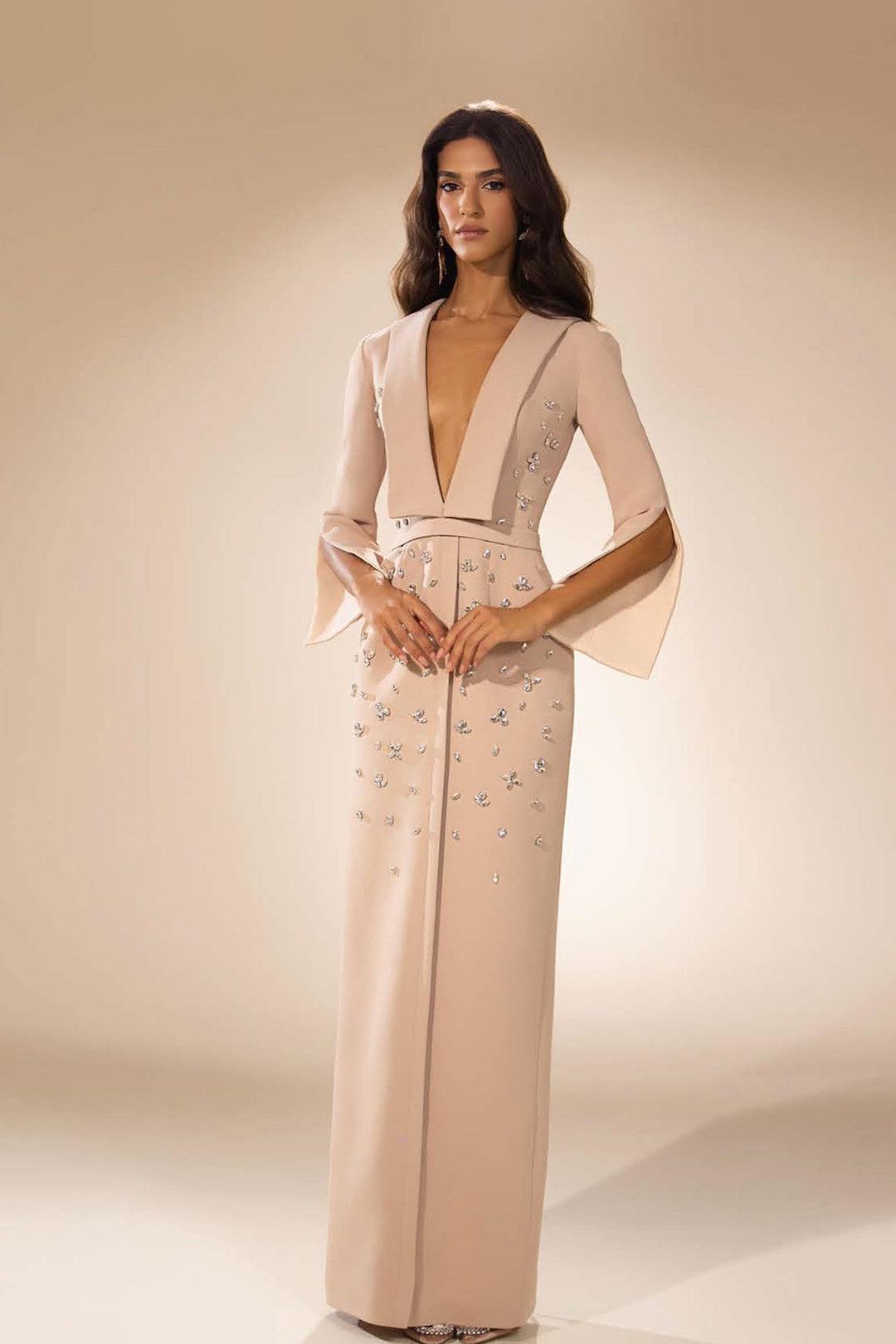 structured evening dress Luxury Black and Gold Embroidered Gown -- Bespoke Custom Evening Dress, Gold Embellishment