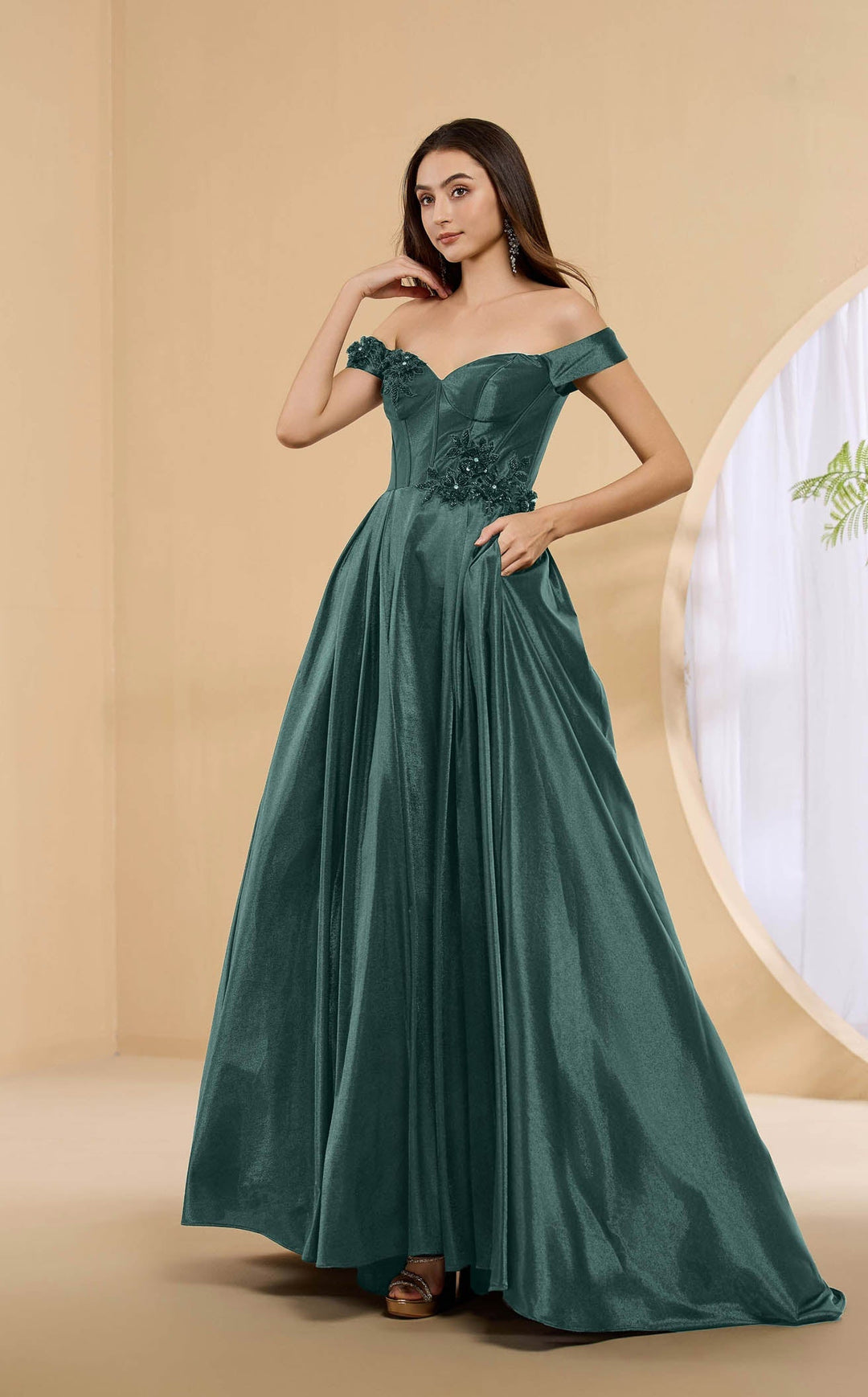lucci lu prom dresses Lucci Lu 1319 Size 4 Gold Fitted Sequin Sheer Corset Formal Dress Maxi Slit Prom Gown