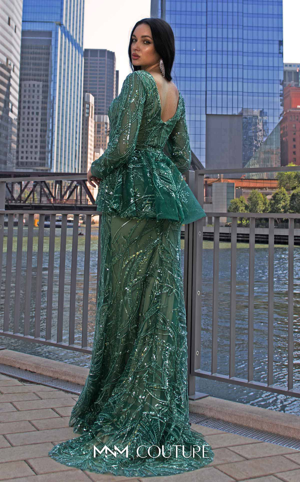 MNM Couture M1140 : Elegant Sequined Mermaid Dress - FOSTANI.com