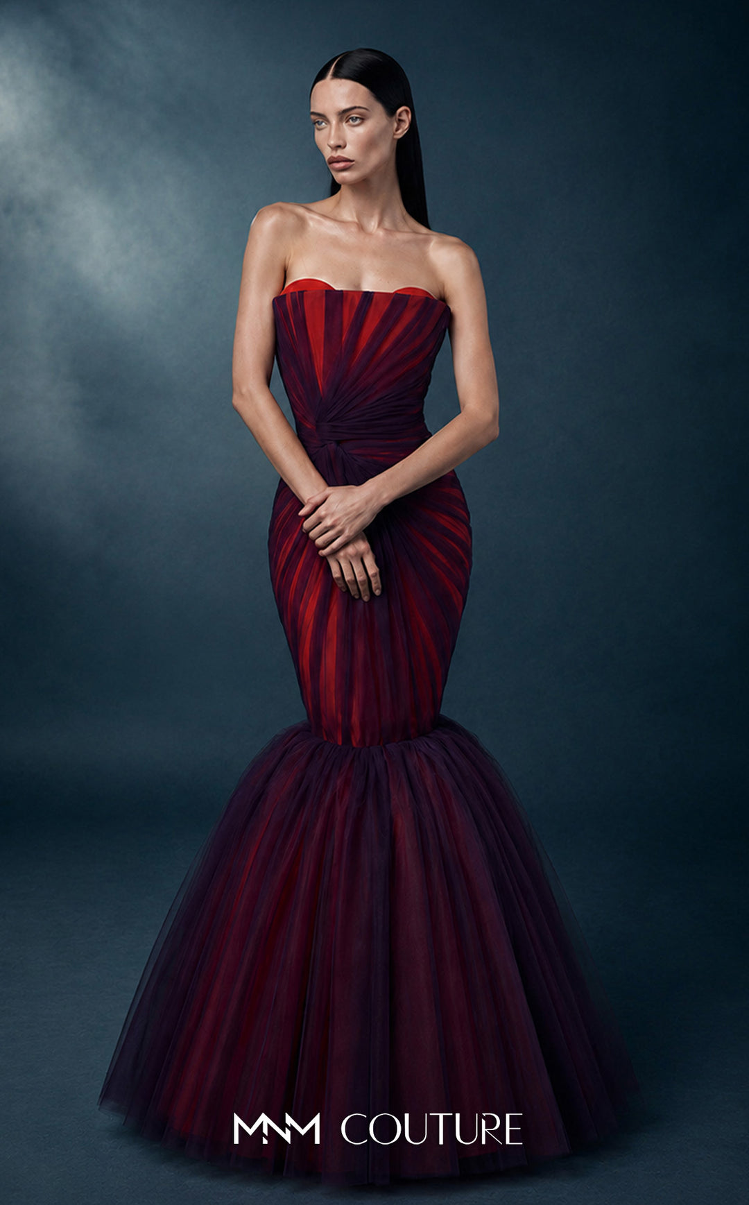 MNM Couture N0754 evening gown, front view