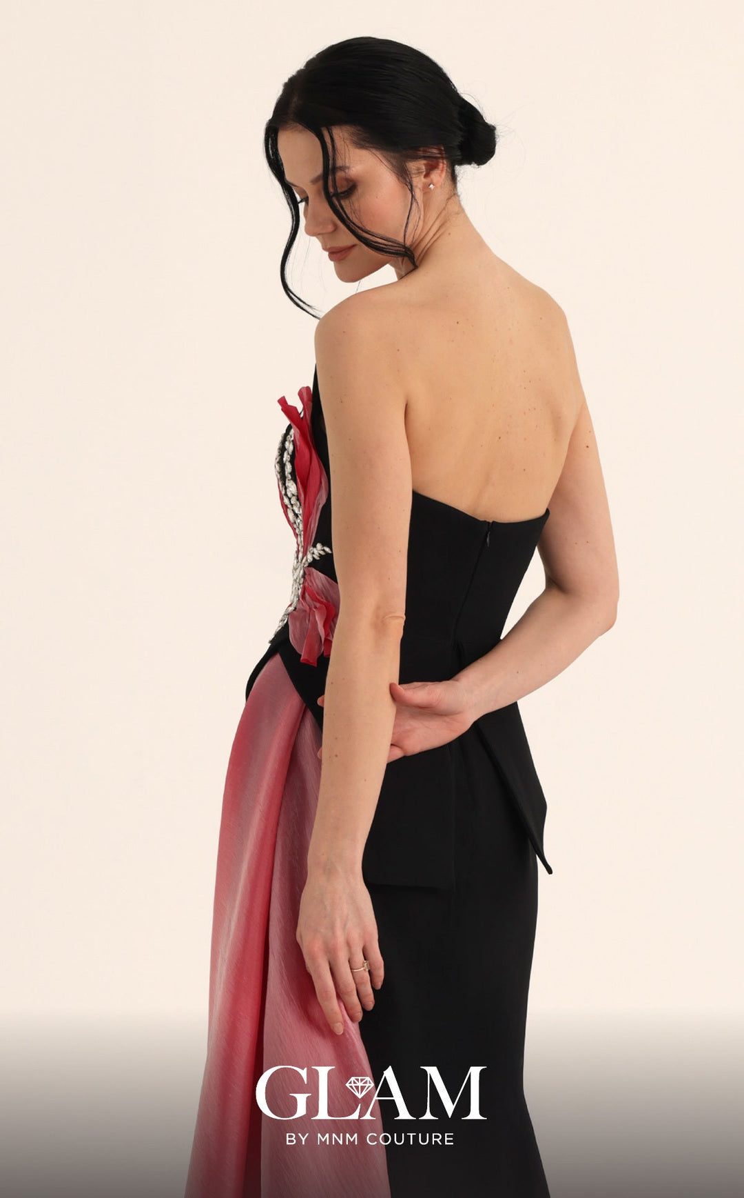 MNM Couture O07806 Strapless Sleeveless Mermaid Couture Dress