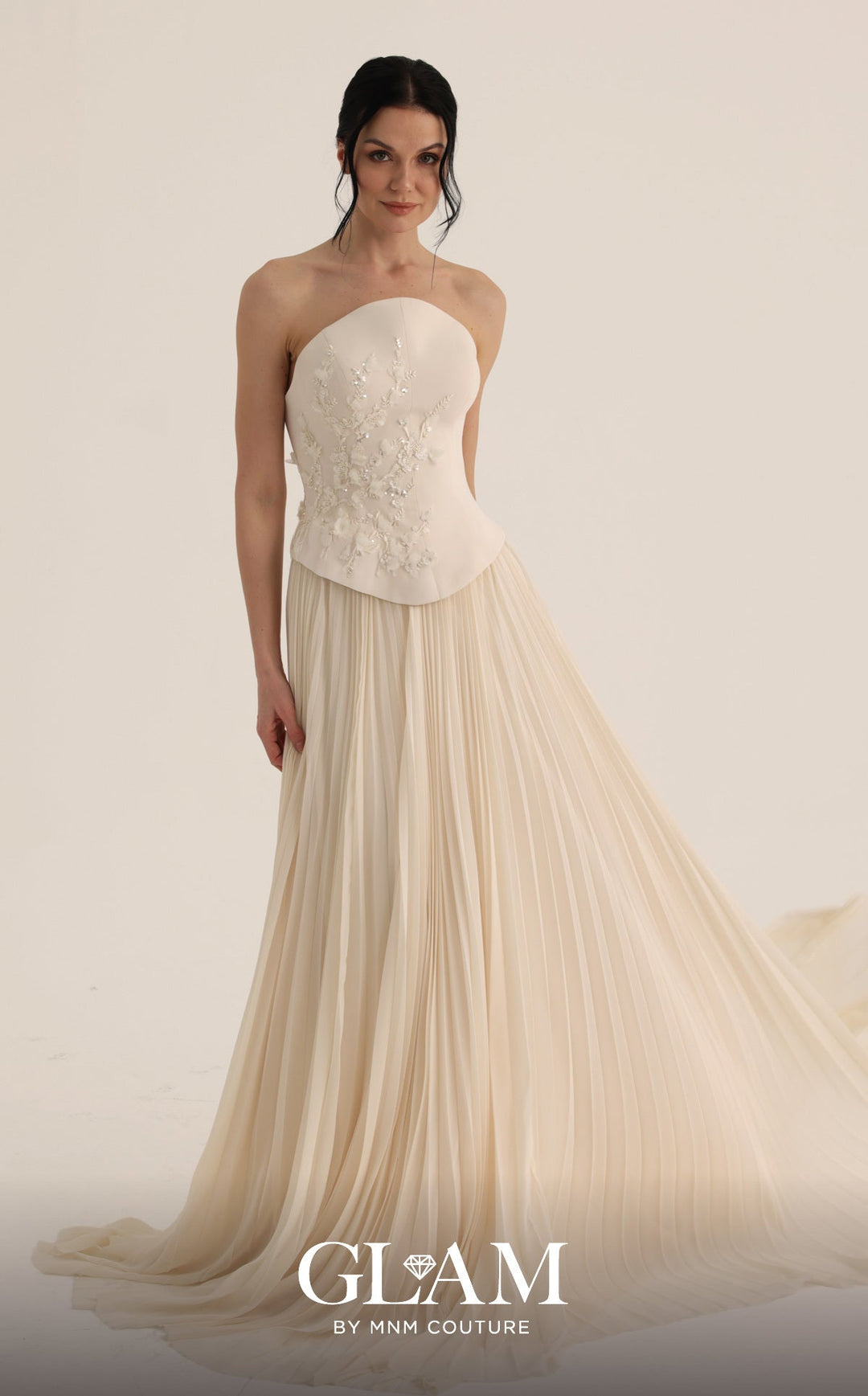 MNM O07860 Strapless Corset Couture Dress
