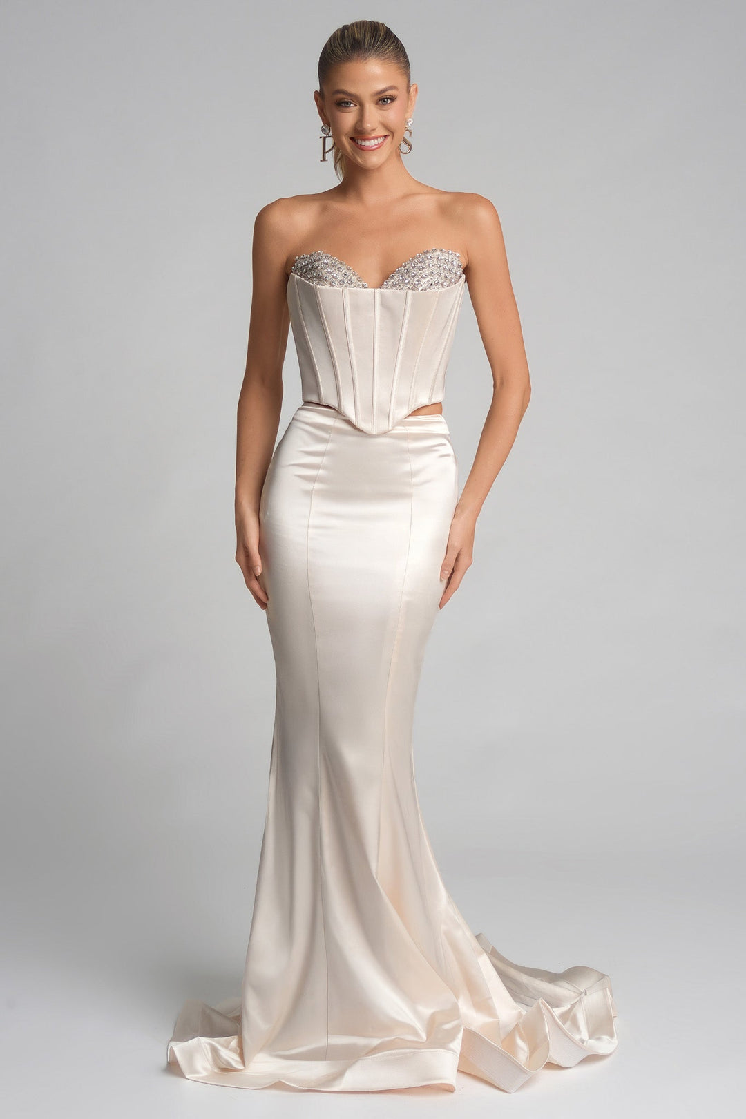 cream strapless prom dress Elegant Sexy Cream Strapless Sweetheart A-line Long Prom Dress, PD3494 AlineBridal