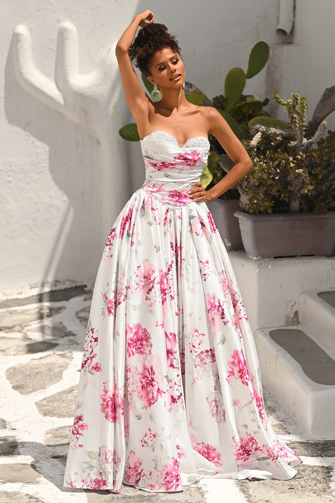 portia and scarlett pink dress Portia and Scarlett PS26298 Sweetheart Strapless A-Line Prom Dress 2026 White/Pink / 4