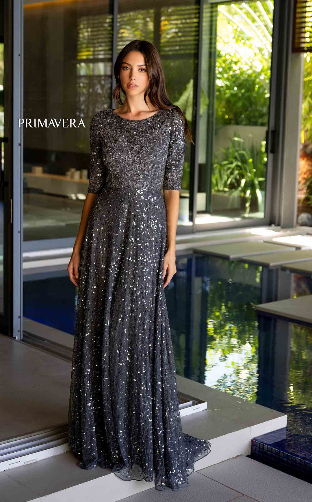 Primavera 13115 Dress Charcoal / 20 Primavera 13115 Dress Charcoal / 20