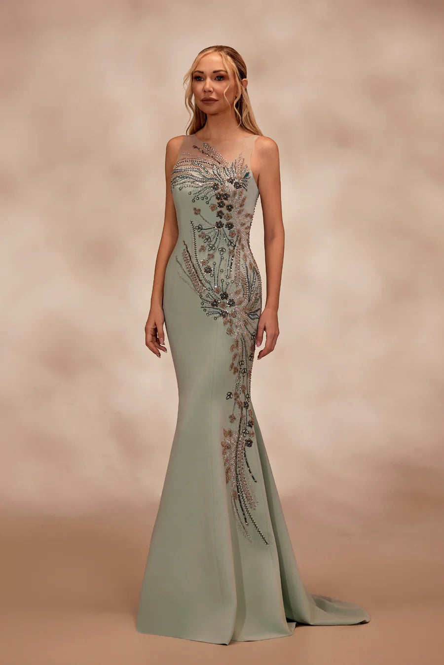 light green mermaid dress Reverie Couture RTW13 Asymmetrical Illusion Couture / 20 BuyNebraska.com or any occasion where Layered Gray Dresser - Material:Downloadable wide-format print shop files